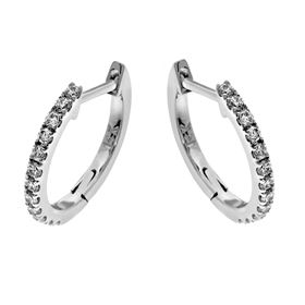 Picture of Split prong set on the outside hoops