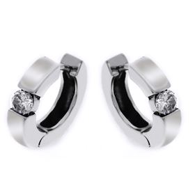 Picture of Single round stone hoops