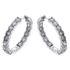 Picture of Oval shape hoops prong set inside-outside