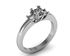 Picture of Trellis three stone ring princess cut stones