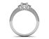 Picture of Trellis three stone ring princess cut stones