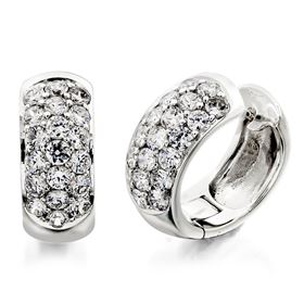 Picture of Multi row pave set on the outside hoops