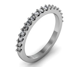 Picture of Half way shared prong set matching band