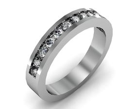 Picture of Matching wedding band channel set