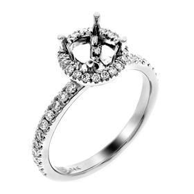 Picture of Round outline halo round center 6