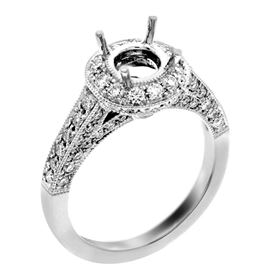 Picture of Three row halo round outline 3