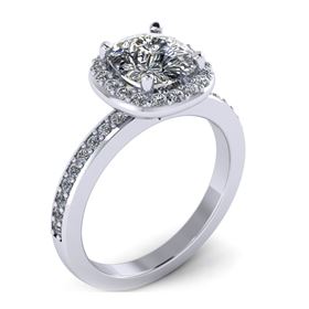 Picture of Halo ring cushion outline cushion center 4