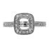 Picture of Halo ring square outline cushion center