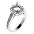 Picture of Halo ring square outline cushion center