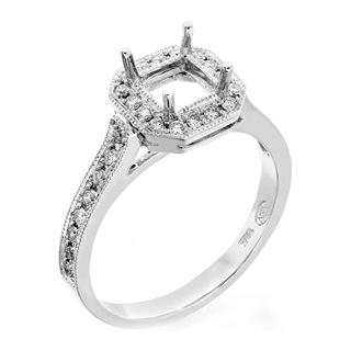 Picture of Halo ring flush fit square outline square center