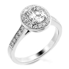 Picture of Oval outline halo oval center stone 1