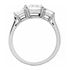 Picture of Three stone ring princess cut stones basket style 2