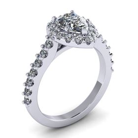 Picture of  Pear center with one row shared prong 