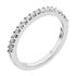 Picture of Shared prong half way wedding band-Flat Side